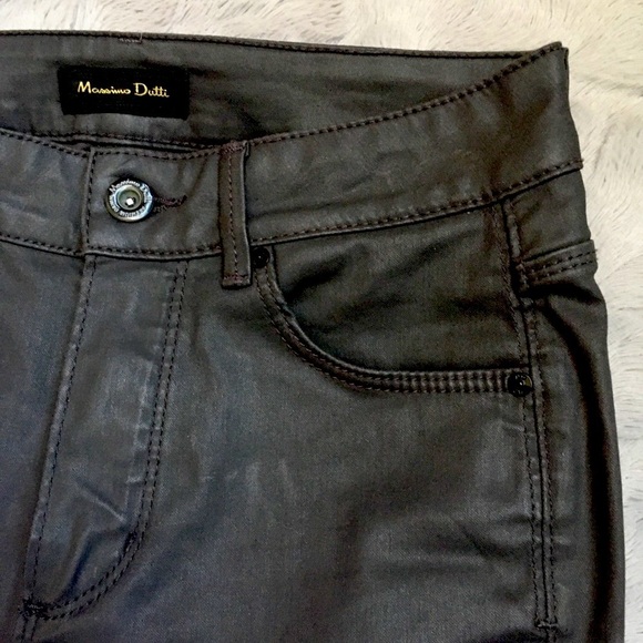 MASSIMO DUTTI | Skinny Coated Jeans - Picture 2 of 3